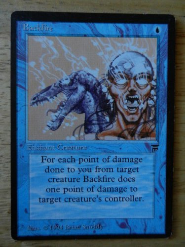 MTG x1 BACKFIRE  Legends See Pictures Fazmataztical_Dragon