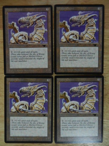 MTG x4 Antiquities DRAGON ENGINE See pictures Fazmataztical_Dragon