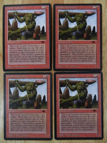 MTG X4 Antiquities ORCISH MECHANICS See pictures Fazmataztical