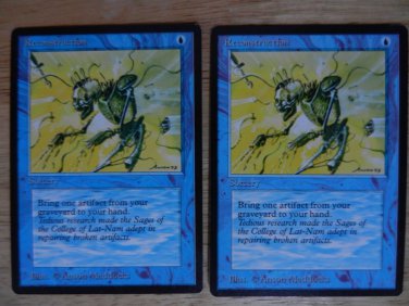 MTG X2 Antiquities RECONSTRUCTION See pictures Fazmataztical_Dragon