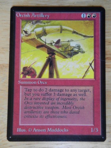 MTG x1 Beta ORCISH ARTILLERY See Pictures Fazmataztical_Dragon