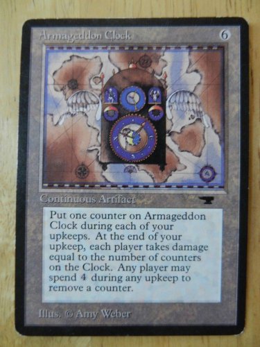 MTG x1 Antiquities ARMAGEDDON CLOCK See pictures Fazmataztical_Dragon
