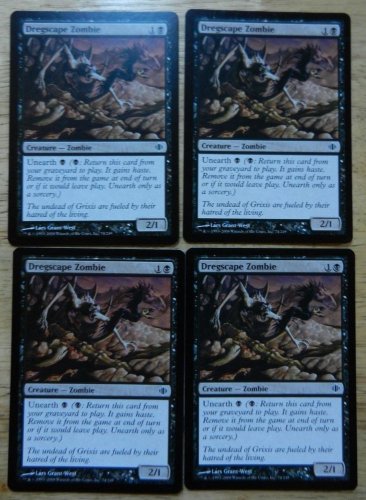 MTG x4 DREGSCAPE ZOMBIE Shards of Alara See Pictures