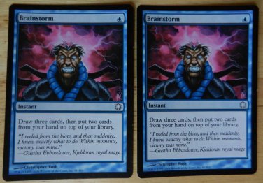 MTG x2 Coldsnap BRAINSTORM See Pictures  Fazmataztical_Dragon