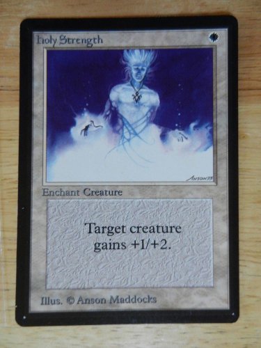 MTG x1 Beta HOLY STRENGTH See Pictures Fazmataztical_Dragon