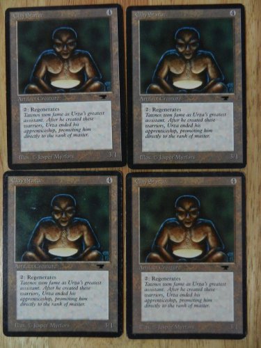 MTG x4 Antiquities CLAY STATUE See pictures Fazmataztical_Dragon