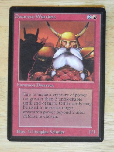 MTG x1 Beta DWARVEN WARRIORS See Pictures Fazmataztical_Dragon