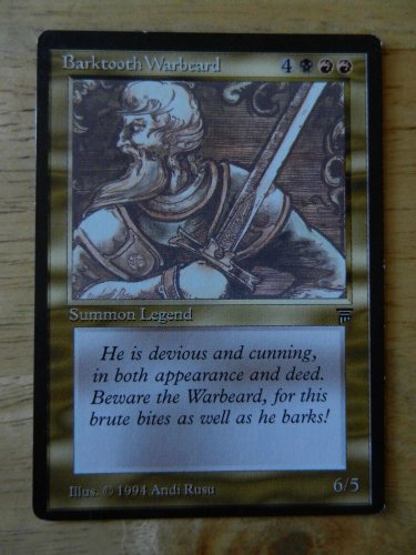 MTG x1 BARKTOOTH WARBEARD Legends See Pictures Fazmataztical_Dragon
