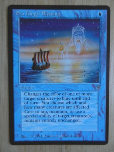 MTG x1 Legends SEA KINGS' BLESSING see pictures Fazmataztical_Dragon