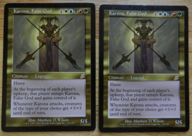 MTG x2 Scourge KARONA, FALSE GOD See pictures Fazmataztical_Dragon