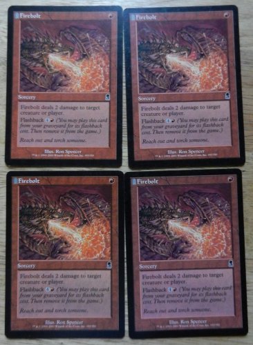 MTG x4 FIREBOLT Odyssey See pictures