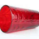 Whitefriars Ruby Wave Ribbed Tumbler Vase