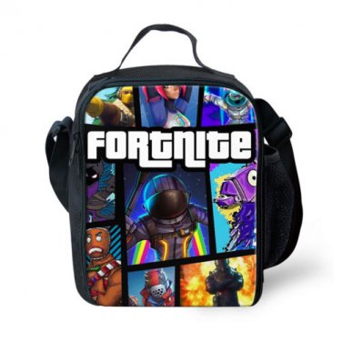 Fortnite New Lunchbox Plush School Bag Lunch box figure 1 Fortnight