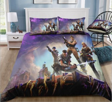 Fortnite Bedding Duvet Cover DOUBLE SIZE Game Skin Bag Xbox Fortnight Battle Royale