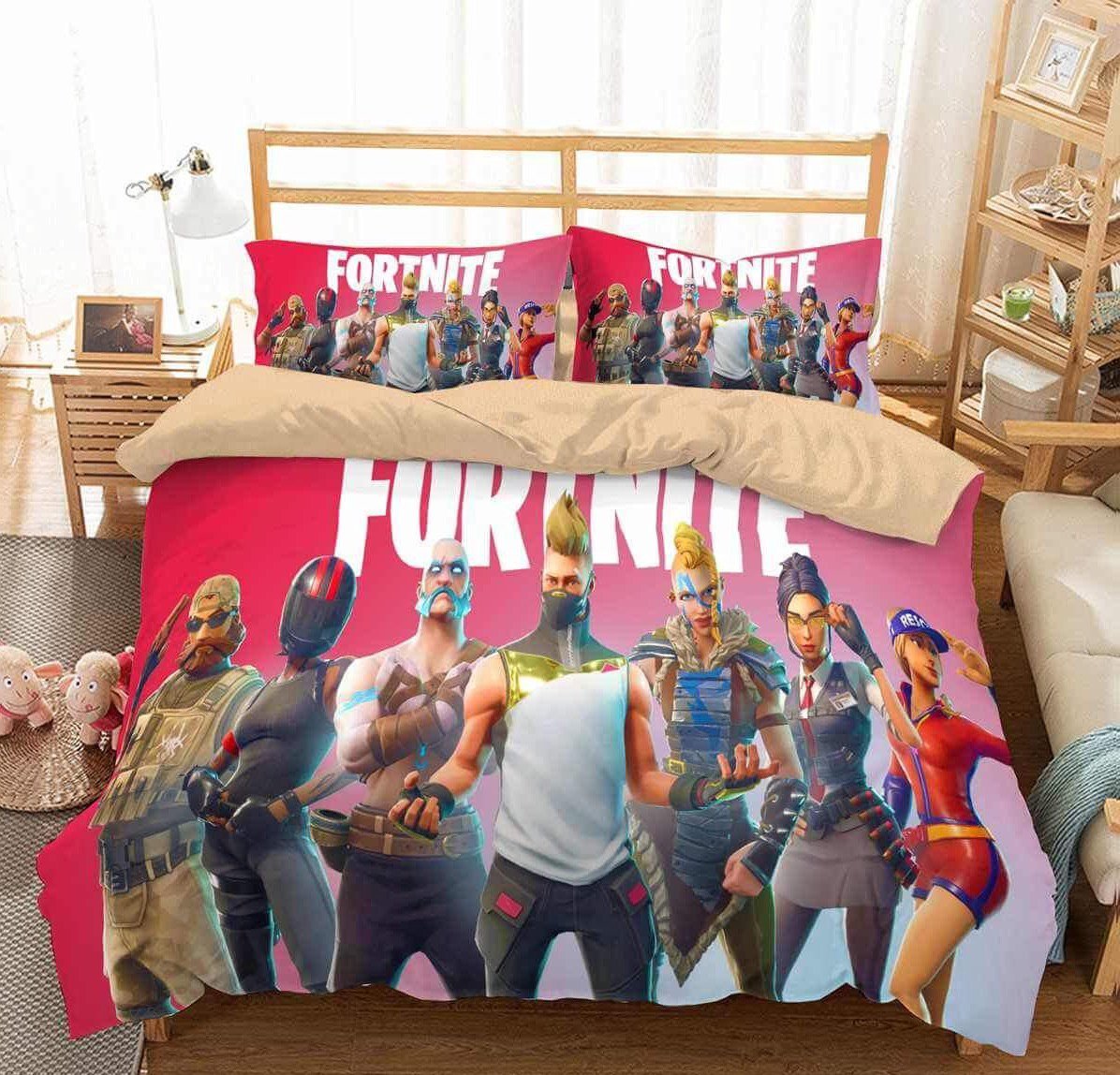 Fortnite Bedding Duvet Cover Double Size Game Skin Bag Xbox Fortnight Battle Royale 7010