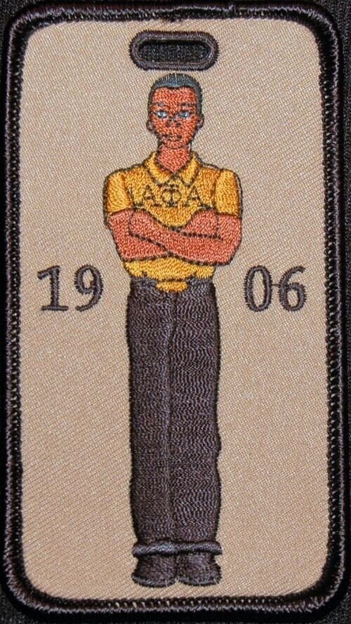Alpha Phi Alpha Fraternity Embroidered Luggage Tag