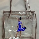 Zeta Phi Beta Clear Diva Lady Make-up Bag Zeta Phi Beta Clear Diva Lady Make-up Bag
