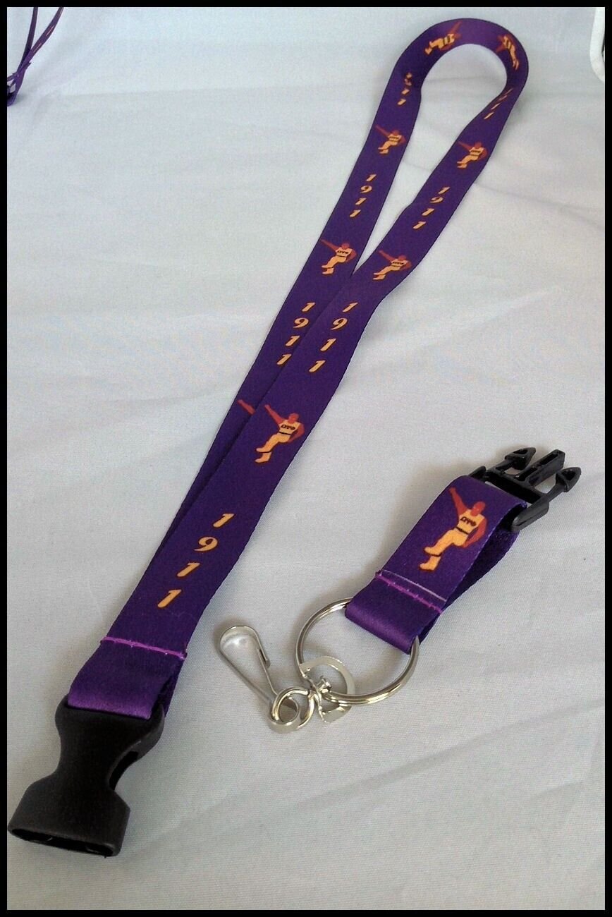 Omega Psi Phi Fraternity Stepper/Founding Year/Symbols Lanyard/Key Ring
