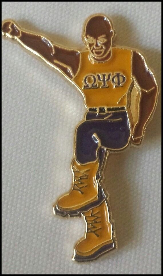 Omega Psi Phi Stepper Lapel Pin