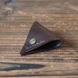 Leather Cord Holder-handmade,Earbud Cable Organizer,Earphone,Minimalist#Dark Brown