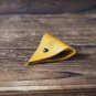 Leather Cord Holder-handmade,Earbud Cable Organizer,Earphone,Headphone,Minimalist#Yellow