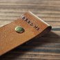 Leather Bookmark - Handmade Hand stitched Book Mark, Minimalist, Minimal, Personalized, Custom#Brown