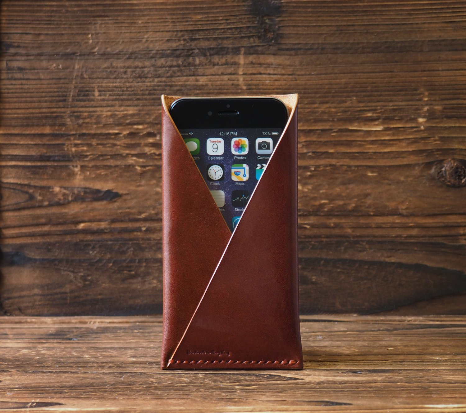 iPhone 6 Leather Case-Minimalist Wallet, iPhone6 Wallet, minimalist, minimal#Brown