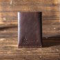 Leather Minimalist Slim Folded Card Wallet-card holder, Card Sleeve, credit card holder #Brown