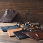 Engraved Couples Leather Keychain Set - custom handmade, personalized name, key ring #Black
