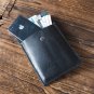 Leather Pouch - Minimalist Wallet handmade, Card holder, card wallet #Black