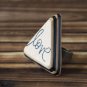 Handmade Leather Love Adjustable Rings Triangle Funny gifts Personalized gifts for her #Black