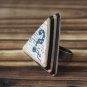 Handmade Leather Question Mark Adjustable Rings Triangle Funny gifts Personalized gifts #Black
