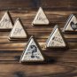 Handmade Leather Question Mark Adjustable Rings Triangle Funny gifts Personalized gifts #Black