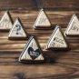 Handmade Leather XOXO Rings Hugs and Kisses Ring Triangle Funny gifts Personalized gifts #Black