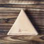 Handmade Leather Coin Purse Triangle Coin holder Designer wallets Purses Coin pouch #Natural Nude