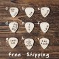 Handmade Leather Guitar Pick Holder Guitar Accessories Personalized gifts Gifts for men #Black