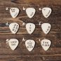 Handmade Leather Guitar Pick Holder Guitar Accessories Personalized gifts #Black with Red thread
