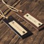 Handmade Leather Luggage tags Travel Accessories Personalized gifts Name tags Key tags #Brown