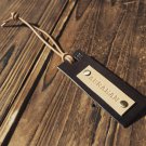 Handmade Leather Luggage tags Travel Accessories Personalized gifts Name tags Key tags #Dark Brown