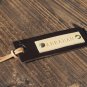 Handmade Leather Luggage tags Travel Accessories Personalized gifts Name tags Key tags #Dark Brown