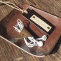 Handmade Leather Luggage tags Travel Accessories Personalized gifts Name tags Key tags #Dark Brown