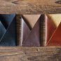 Handmade Leather Credit card holder Card wallet Slim wallet Business card case mens wallets #Black