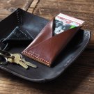 Handmade Leather Credit card holder Card wallet Slim wallet Business card case mens wallets #Brown