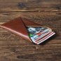 Handmade Leather Credit card holder Card wallet Slim wallet Business card case mens wallets #Brown