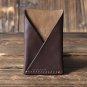 Handmade Leather Credit card holder Card wallet Slim wallet Business card case mens #Dark Brown