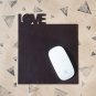 Handmade Leather Mouse pad Mousepad Mouse mat Desk pad Personalized gifts #Dark Brown