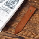 Leather Bookmark - Handmade Hand stitched Book Mark, Minimalist, Personalized, Custom#Dark Brown