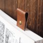Leather Bookmark - Handmade Hand stitched Book Mark, Minimalist, Personalized, Custom#Dark Brown