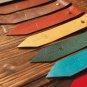 Leather Bookmark - Handmade Hand stitched Book Mark, Minimalist, Personalized, Custom#Dark Brown