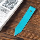 Leather Bookmark - Handmade Hand stitched Book Mark, Minimalist, Personalized, Custom#Sky Blue